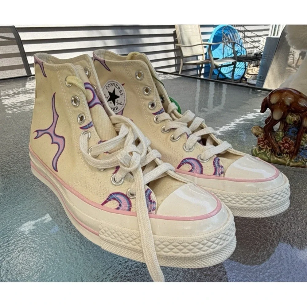 Converse x Golf Chuck Taylor 70 Golf Le Fleur Yellow Flame M 6 W 8-1/2 NEW